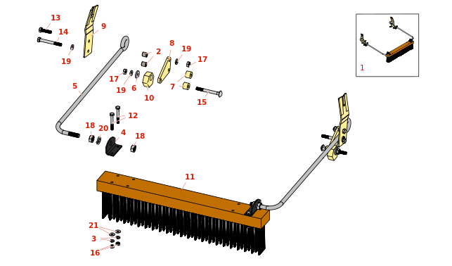 Jacobsen Greens King 522 Brush Kit