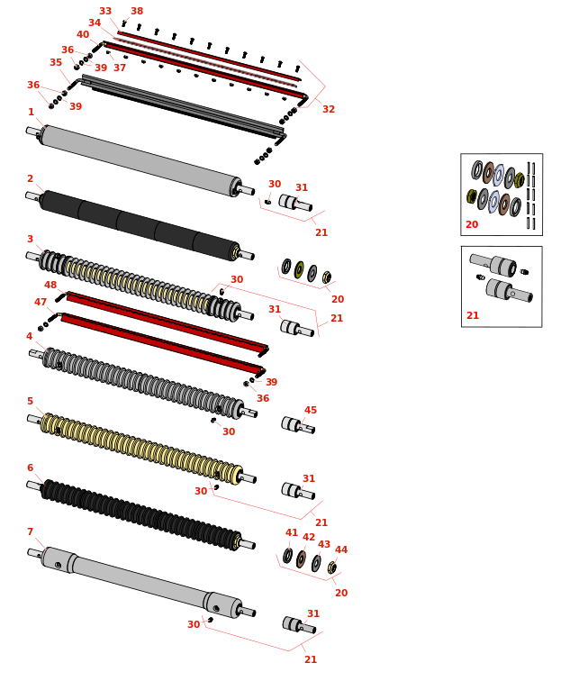 Toro Greensmaster 3000 Front Rollers