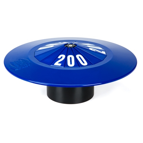 Pyramid yardage marker - blue with white 200