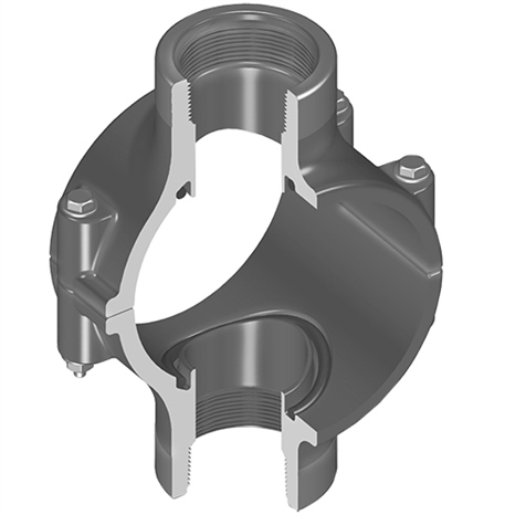 12x4 pvc clamp sdl d/o sr fpt viton s