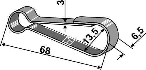 Simplex hook Nr. 60