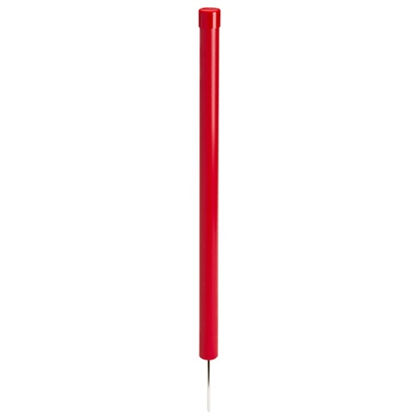 Pvc hazard marker with spike - 24 in red