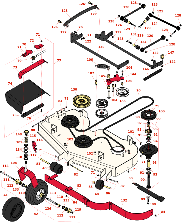 Toro Z Master Commerical 3000 60in Side Discharge Deck