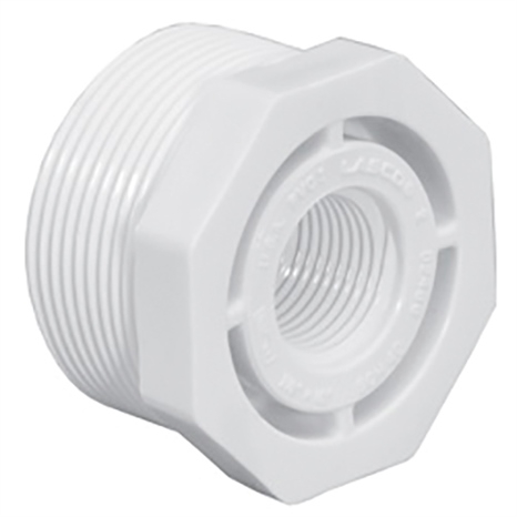 3/4 x 1/4 sch40 pvc reducer bushing (mpt x fpt)