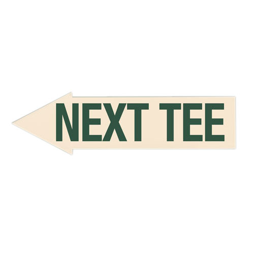 Decal - left next tee green/tan