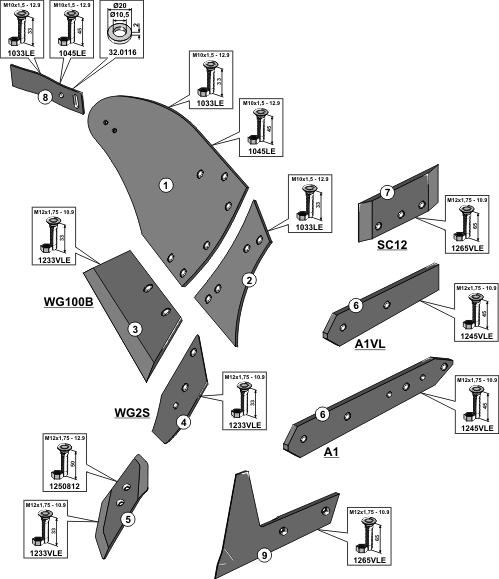 Ploeglichaam type BU1B