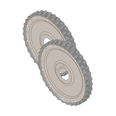 Wheel - 18 w/ disc assy (2 ea)