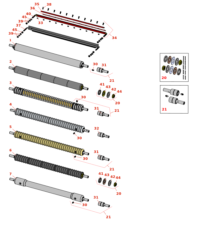 Toro Greensmaster 3 Front Rollers