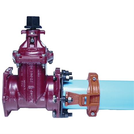 Leemco restraints - 2.5" pipe - mj gate valve