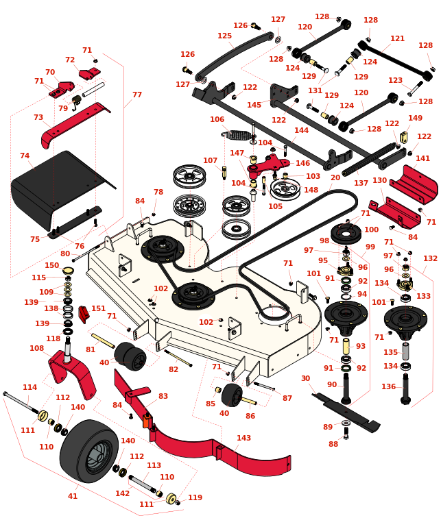 Toro Z Master Professional 5000 52in Side Discharge Deck