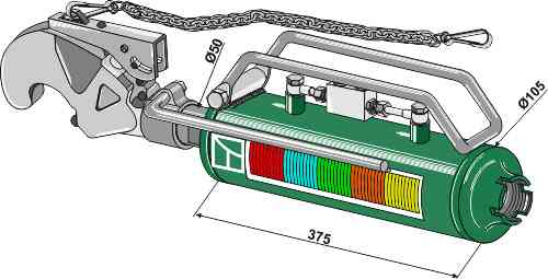 Body for hydraulic top-link - Cat. III