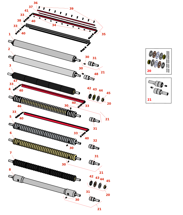 Toro Greensmaster 3100 Front Rollers