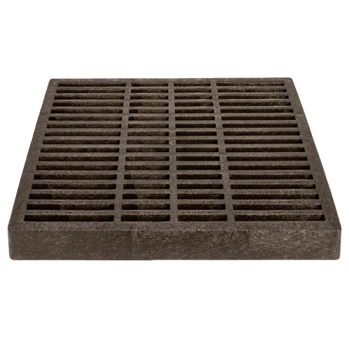 Square grate - 12" black