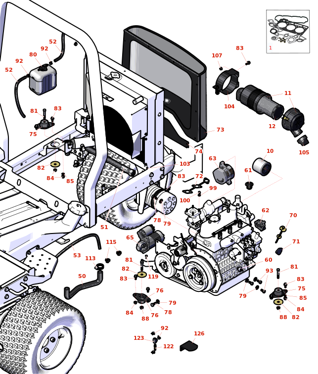 Toro Groundsmaster 3500-G Engine