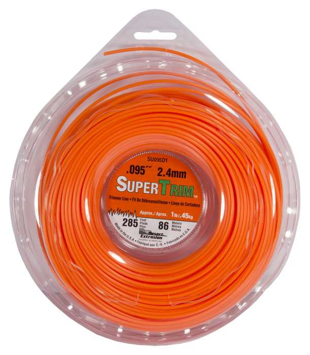 Trimmer line supertrim™ round orange .095" / 2.4mm