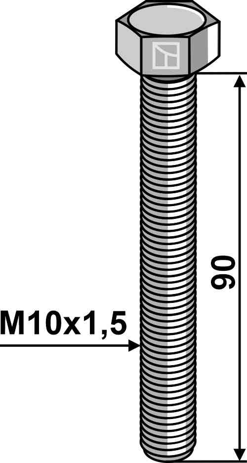 Sechskantschraube M10 ohne Mutter