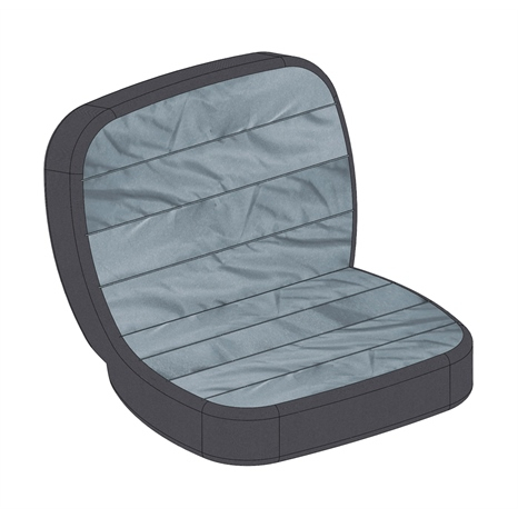 Small seat cover - gray