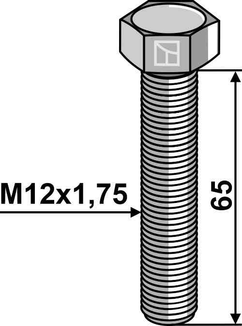 Zeskantmoer M12 zonder moer