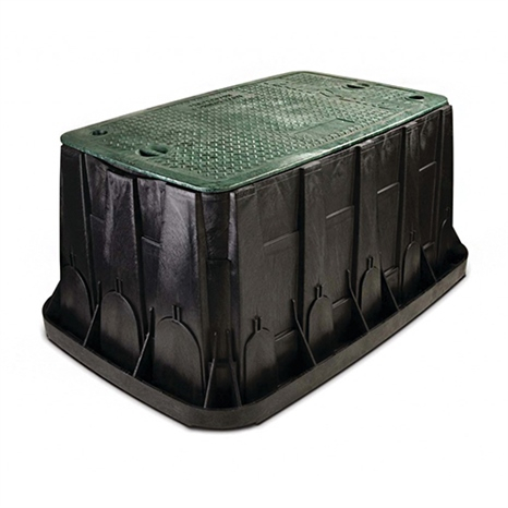 Rain bird maxi jumbo valve box w/green lid