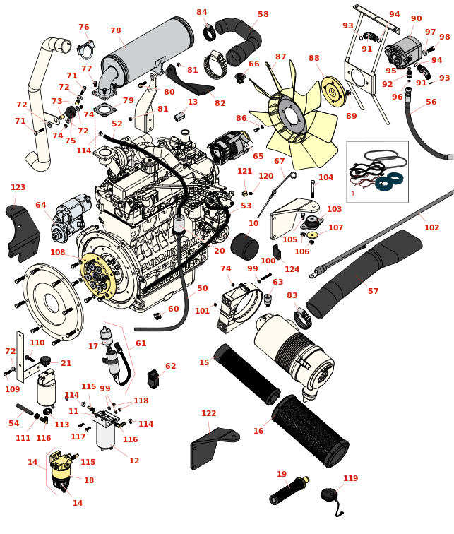 Toro Groundsmaster 4010-D Engine