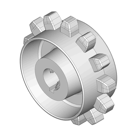 Sprocket - 4 cast -1IN bore (wide)