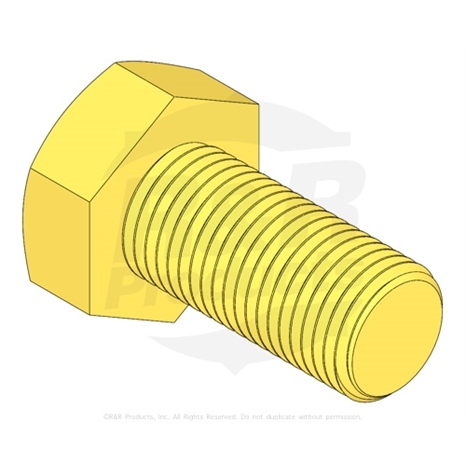 Bolt - m12-1.25 x 25mm gr8.8