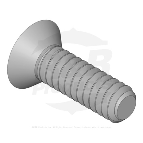 Screw - 10-24 x 5/8 flt hd ss tef