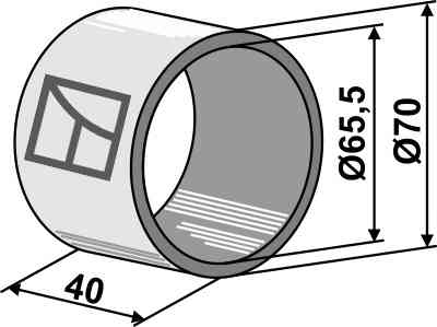 Losse ring voor hardhoutlager