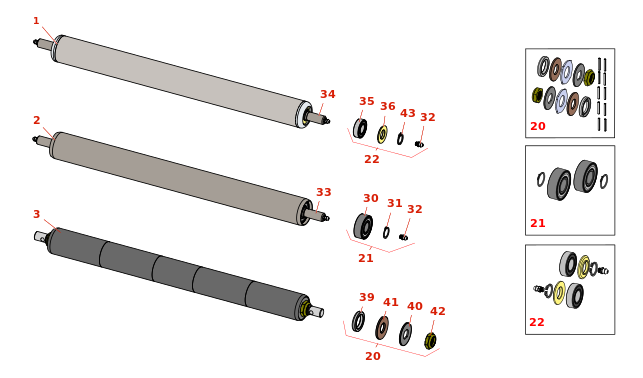 Toro Greensmaster 3150-Q Rear Rollers