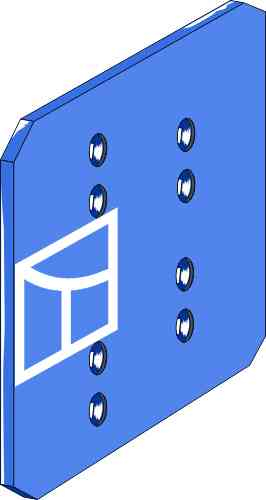 Landside protector XP-6 fitting for Rabe 2708.14.00