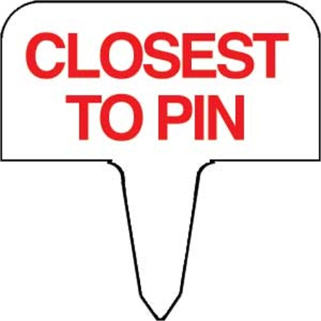 Sign - closest to pin