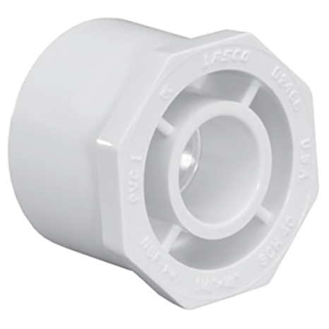 5 x 4 sch40 pvc reducer bushing (sp x soc)