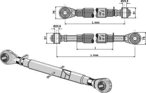 Top-link M 30 x 3,5 standard