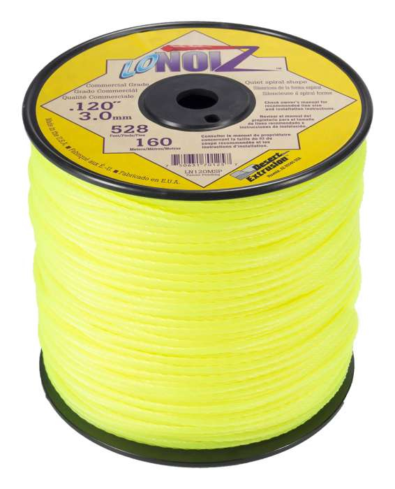 Trimmer line lonoiz™ yellow medium spool .120" / 3.0mm