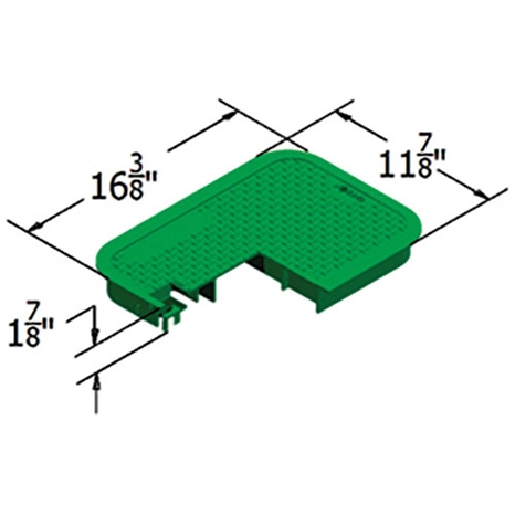 Carson lid only 1015 - green icv