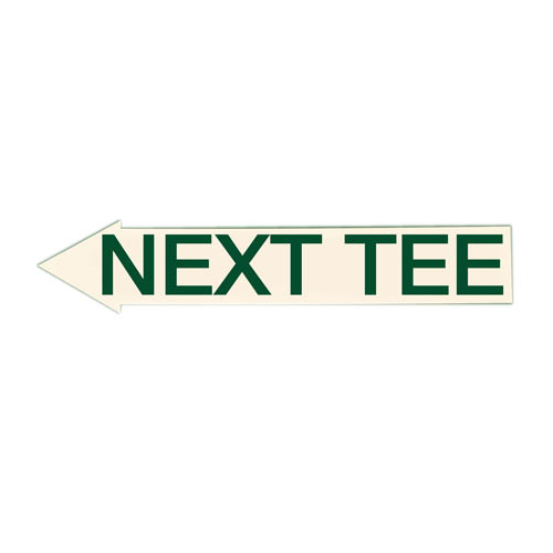 Decal - left next tee green/tan