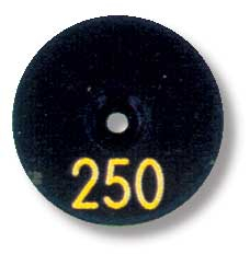 Sprinkler cap yardage marker - 1 number