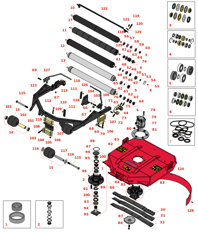 Toro Groundsmaster 4700-D 27in Rotary Unit - Model 30827