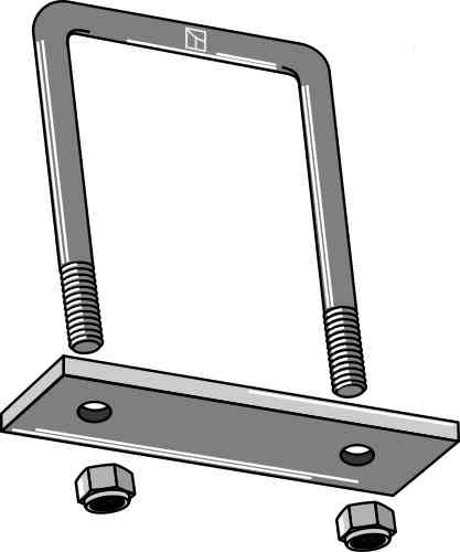 Befestigungsbügel für 100x100 Rahmen