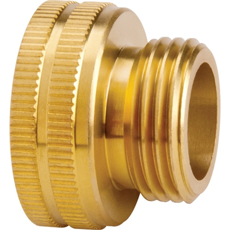 Underhill brass hose adapter - 1in fht x 3/4in mht