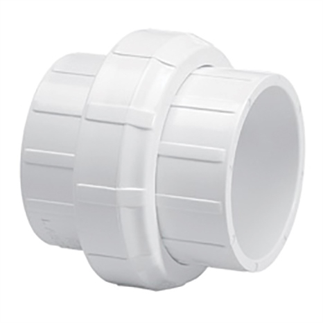 1/2 sch40 pvc union - o-ring type (soc)