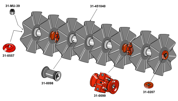 Wavy discs Ø510