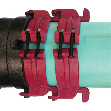 Leemco restraints - 4" pipe - fitting jr ductile iron - stackable