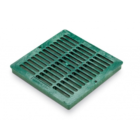 Rain bird 12 in square flat grate - green