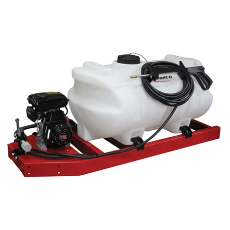 Fimco skid sprayer w/hose & handgun holder - 60 gal