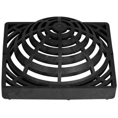 Square grate - 12" atrium black