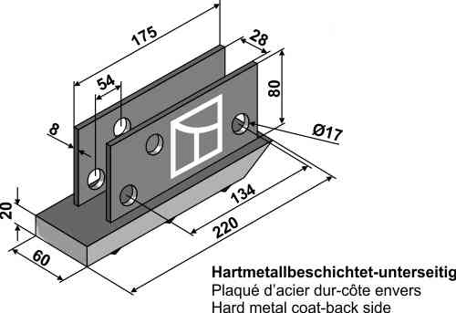 Heel fitting for Rabe 26120500