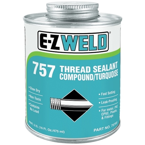 Thread seal compound paste like torquoise - 1/4 pint