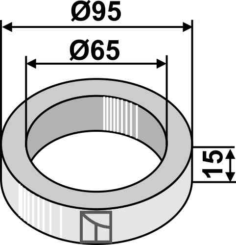 Distance piece - 15mm