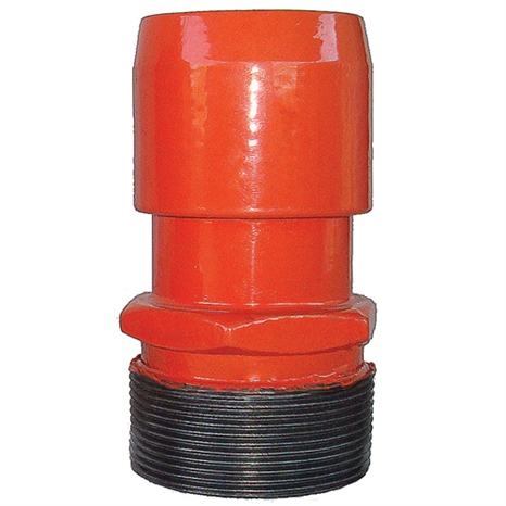 Leemco adapter - 3 x 3 spigot x mpt threaded